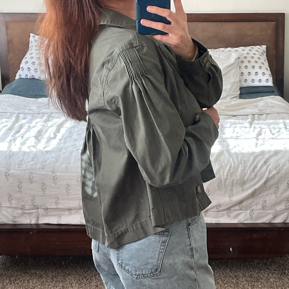 Veronica Beard Weslyn Utility Jacket Army Green size Small - Picture 3 of 16